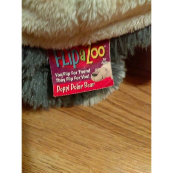 Flip a Zoo Asher Husky Puppy Dog Wolf Poppi Polar Bear plush Pillow 18 inches - Picture 5 of 7